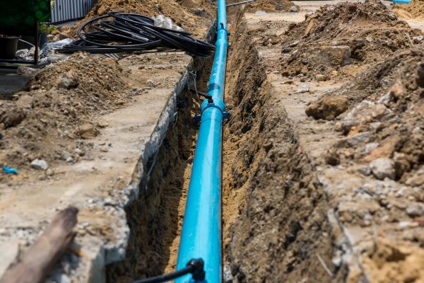Water Pipeline Installation in Mason