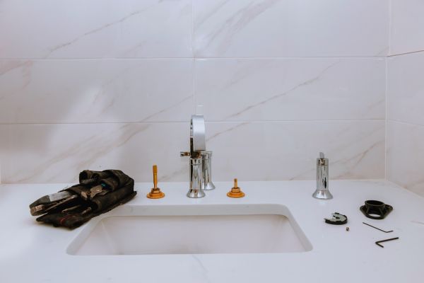Porcelain Sink Installation in Mason